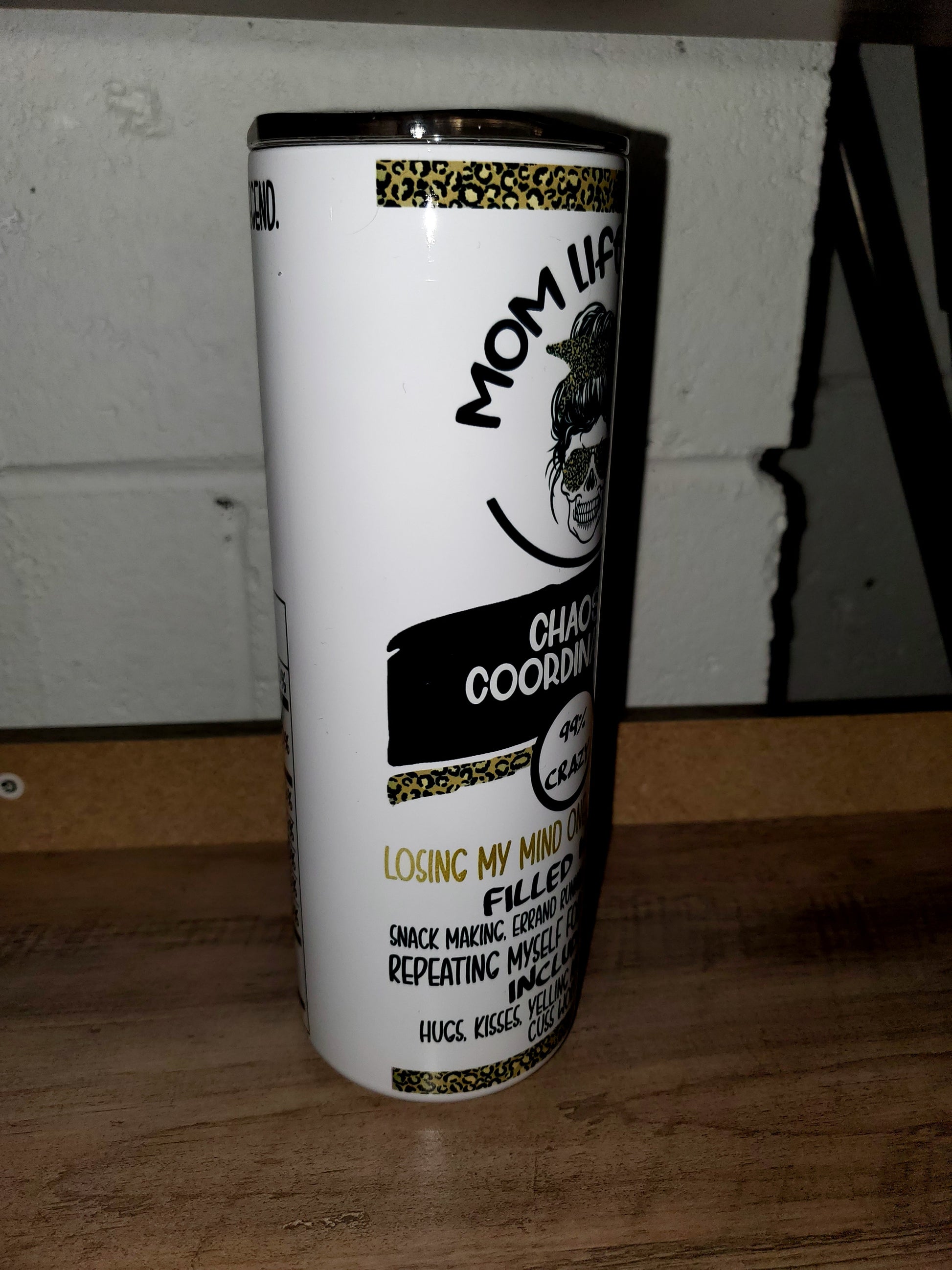 mom chaos coordinator tumbler Dollys Print Shop LLC