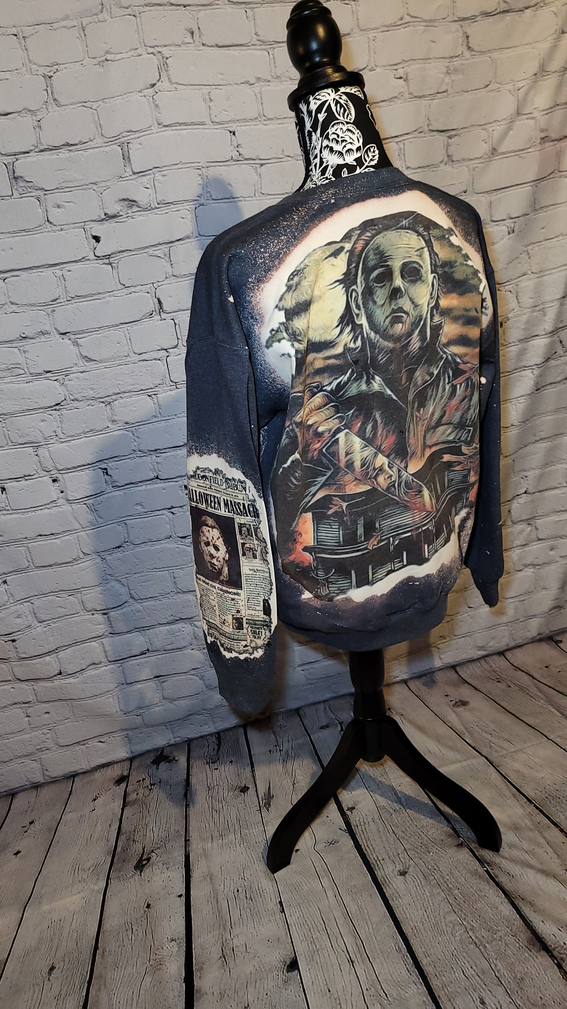 Boogeyman Dark Gray Sweatshirt Dollys Print Shop LLC